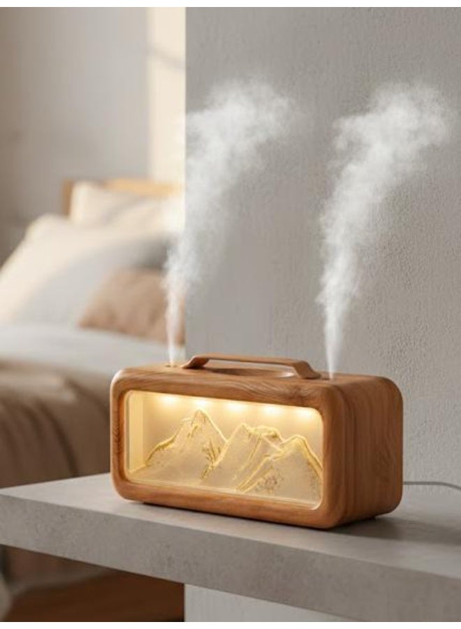 Essential Oil Diffuser & Dual Spray Humidifier- 2 Mist Modes & 3 Night Light Modes Large Capacity Aroma Diffuser for Home - Image 1
